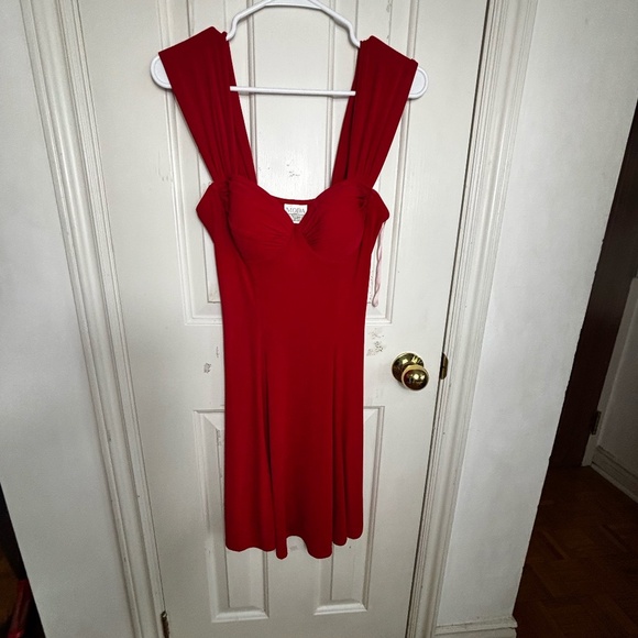 Stretch Red 90s dress - Picture 1 of 9